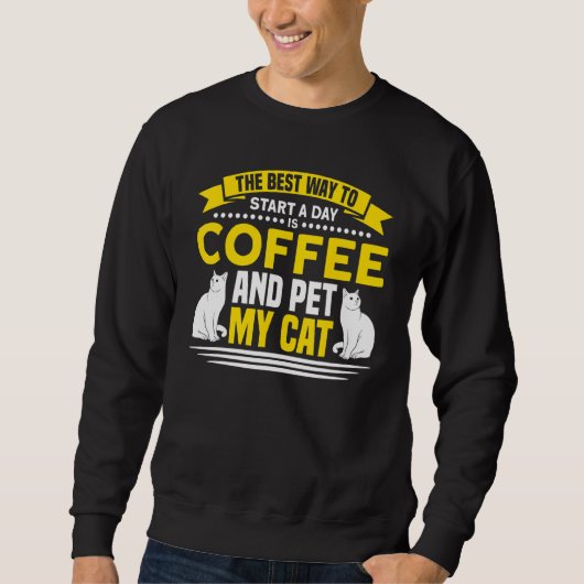 Sweatshirt Café St A Day Café Et Animaux De Compagnie Mon Caf (Devant)