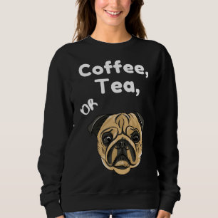 Sweatshirt Café, Thé ou Doggo Carlin mignon T-shirt classique