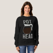Sweatshirt Café vintage Pot Head (Devant entier)