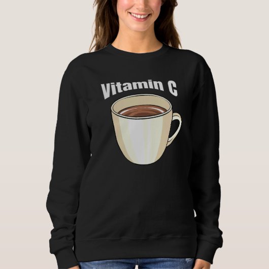 Sweatshirt Café Vitamine C Café Boisson Café Café Café Café D (Devant)