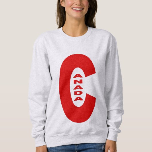 Sweatshirt Café vrouw DESIGN CANADA (Voorkant)