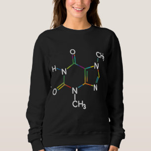 Sweatshirt Caféine Molécule Chimique I Love Coffee Chimie