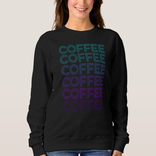 Sweatshirt Caféine Retro (Devant)