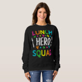 Sweatshirt Cafétéria de l'équipe de paniers-repas 1 ouvriers (Devant entier)