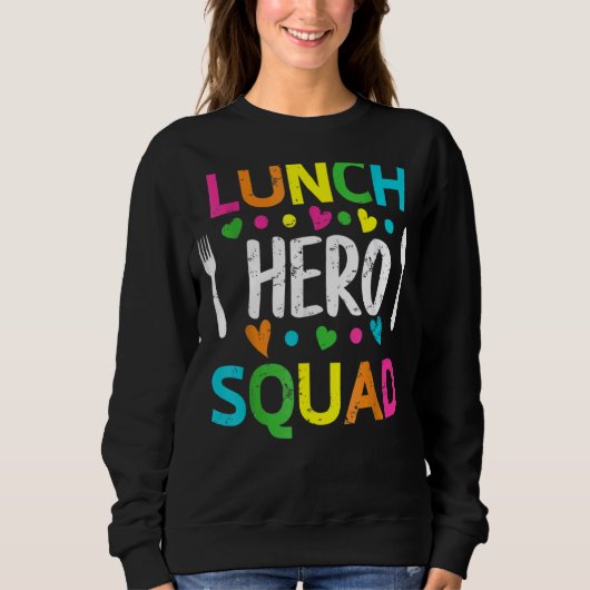 Sweatshirt Cafétéria de l'équipe de paniers-repas 1 ouvriers (Devant)