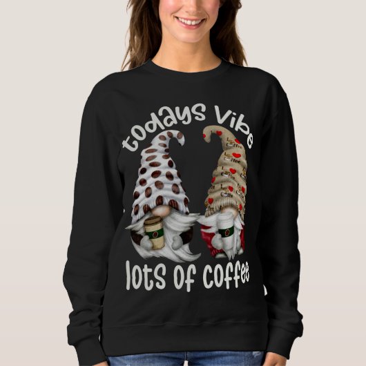 Sweatshirt Cafétéria Drôle Beaucoup De Gnomes De Café (Devant)