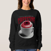 Sweatshirt Caffeine Coffee cup Halloween (Devant)