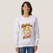 SWEATSHIRT CAFFEINE DE CORGI FUELED! (Devant entier)