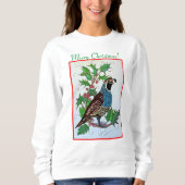 Sweatshirt Caille dans une chemise de houx 2 (Devant)