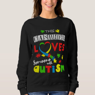 Sweatshirt Caissier Puzzle Sensibilisation sur l'autisme d'am