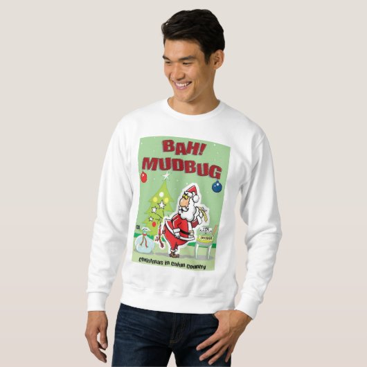 Sweatshirt Cajun laide de Noël (Devant entier)