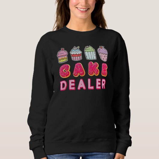 Sweatshirt Cake Dealer Cupcake Baking Chef (Devant)