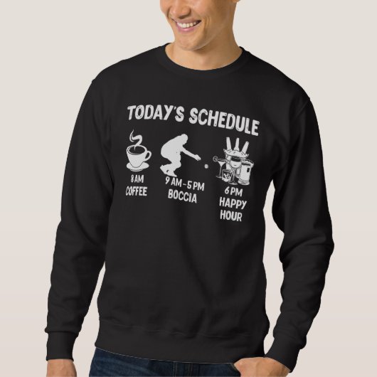 Sweatshirt Calendrier de jours de Boccia (Devant)