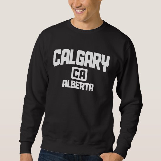 Sweatshirt Calgary Alberta Canada Fierté Vintage Canadien (Devant)