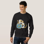 Sweatshirt Calico Kitty Et Goldfish (Devant entier)