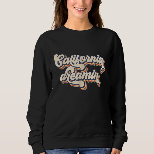 Sweatshirt California Dreamin' Retro Sunset Venice Beach Summ (Devant)