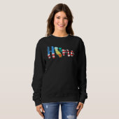 Sweatshirt California Home State Pride Map (Devant entier)