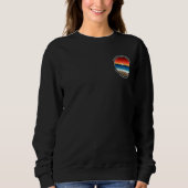 Sweatshirt California Sunset Beach Sand Heart Famille Réunion (Devant)
