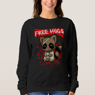 Sweatshirt Câlins Gratuits Halloween Sarcasme Tenue Effrayant