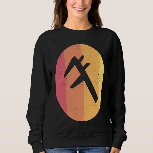 Sweatshirt Caliper  Distressed Retro Engineer's Tool (Devant)