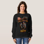 Sweatshirt Call Me For Duty, For Gaming Winning Console Playi (Devant entier)