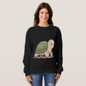 Sweatshirt Calm Turtle – Take It Slow and Stay Cool (Devant entier)
