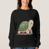 Sweatshirt Calm Turtle – Take It Slow and Stay Cool (Devant)