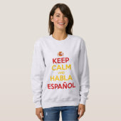 Sweatshirt Calme et Habla Español (Devant entier)