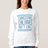 Sweatshirt Calories de Noël (Devant)