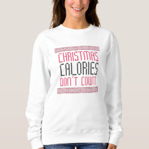 Sweatshirt Calories de Noël