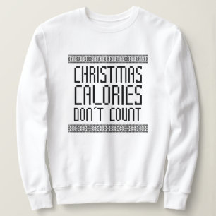 Sweatshirt Calories de Noël