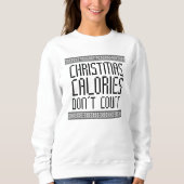 Sweatshirt Calories de Noël (Devant)