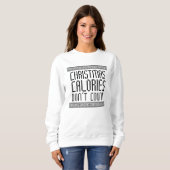 Sweatshirt Calories de Noël (Devant entier)