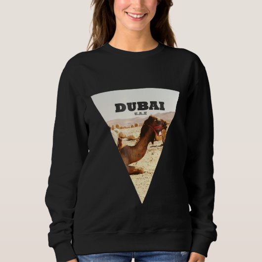 Sweatshirt Camel Dubai Uae Destination arabe (Devant)