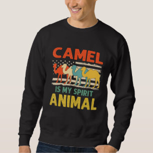 Sweatshirt Camel Est Mon Esprit Animal Usa Patriotique Améric