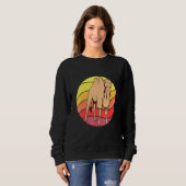 Sweatshirt Camel Retro Sunset Camel Camel (Devant entier)