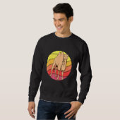 Sweatshirt Camel Retro Sunset Camel Camel (Devant entier)
