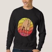 Sweatshirt Camel Retro Sunset Camel Camel (Devant)
