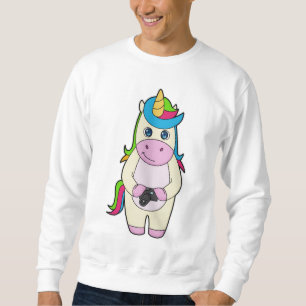 Sweatshirt Caméra Unicorn