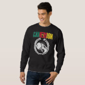 Sweatshirt Cameroon Ping Pong Cameroonian Table Tennis Suppo (Devant entier)