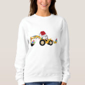 Sweatshirt Camion de construction de la canot de Noël (Devant)