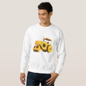 Sweatshirt Camion de construction de rouleau routier (Devant entier)