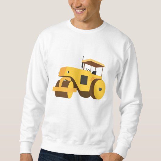 Sweatshirt Camion de construction de rouleau routier (Devant)