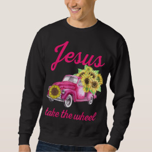 Sweatshirt Camion de sensibilisation au cancer du sein rose J
