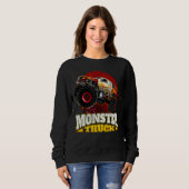 Sweatshirt Camion Monster surdimensionné (Devant entier)