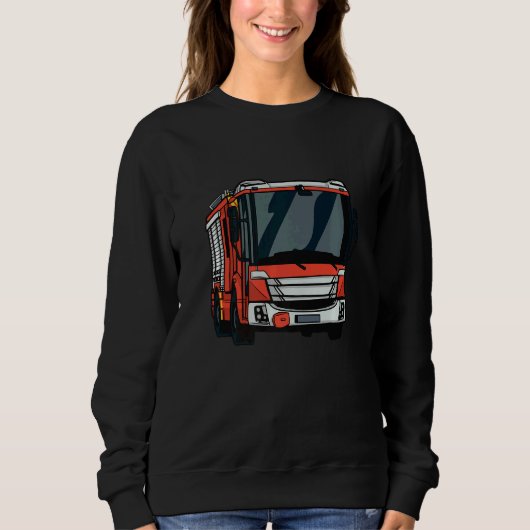 Sweatshirt Camion pompier (Devant)