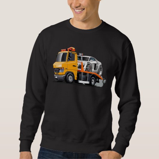 Sweatshirt Camion remorque de dessin (Devant)