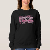 Sweatshirt Camion rose Foxtrot Tango Whiskey Militaire (Devant)