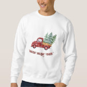 Sweatshirt Camion rouge de Noël (Devant)