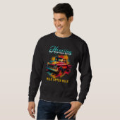 Sweatshirt Camionnette Américaine Classique (Devant entier)